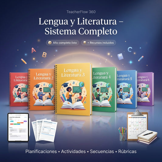 Clase Lista Pro - Sistema completo Docente de Lengua y Literatura (1° a 6°)